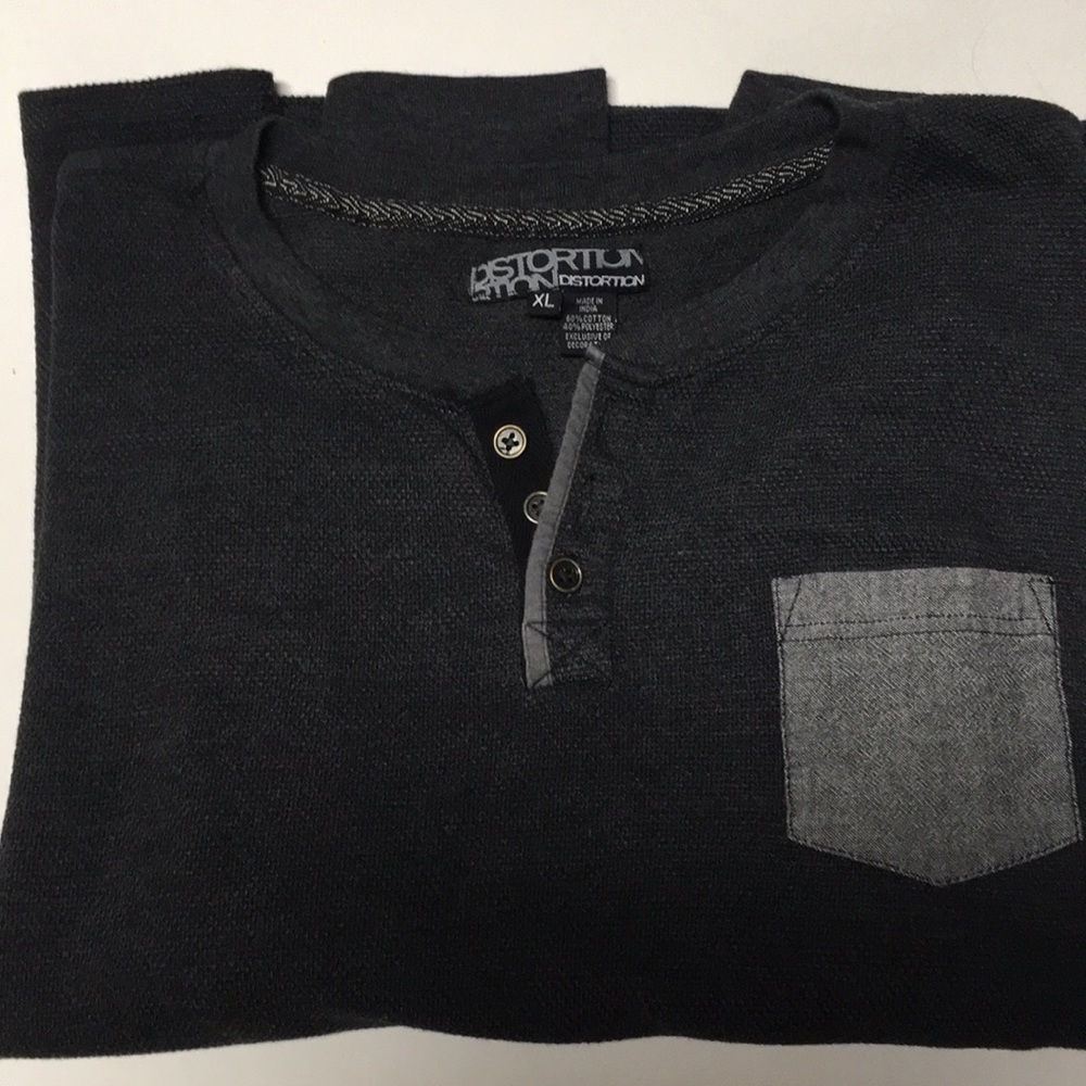 Charcoal Thermal Shirt W/ Pocket
